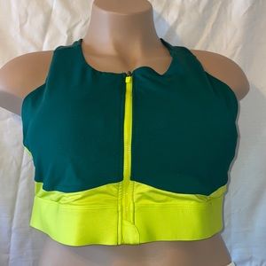 Fabletics Green Sports Bra